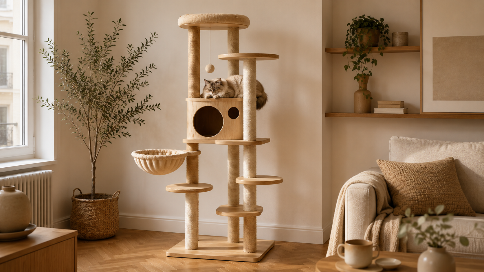 Arbres à Chat en Bois Image