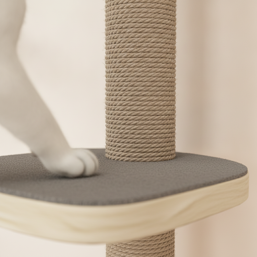 Chat qui griffe sisal naturel parcours mural